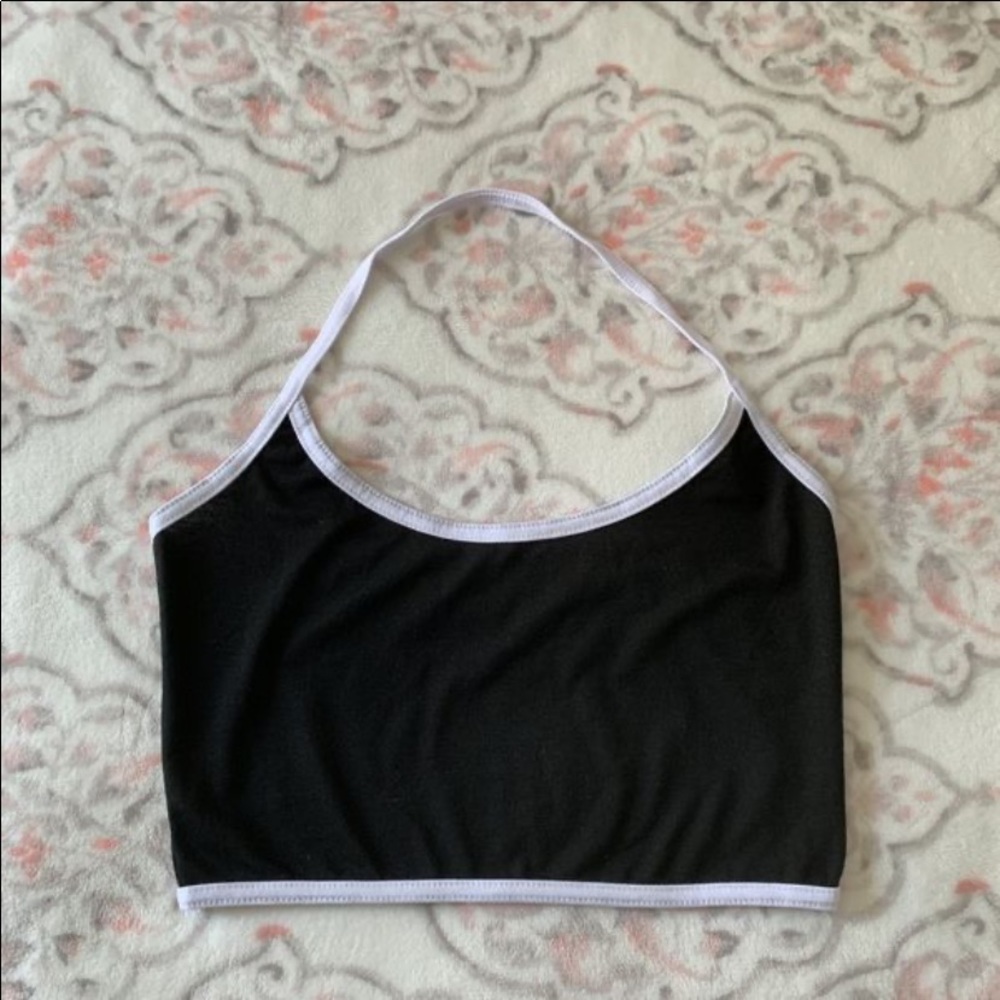 Black & White Crop Top